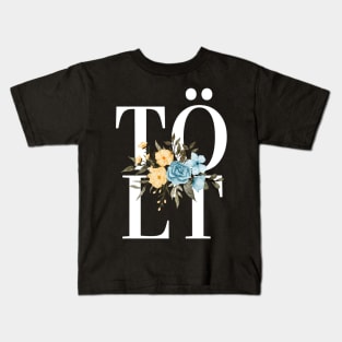 Tölt Flower Design Kids T-Shirt